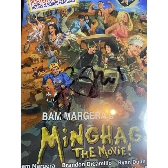 SIGNED Bam Margera's "MINGHAGS THE MOVIE!" WITH POSTER AND STICKERS - Picture 2 of 10